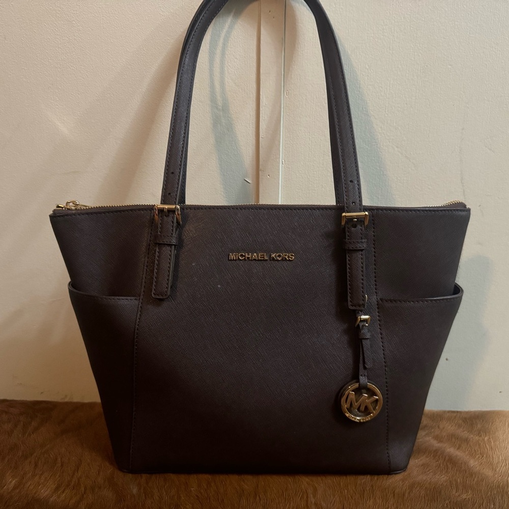 Michael Kors Brown Saffiano Leather Tote